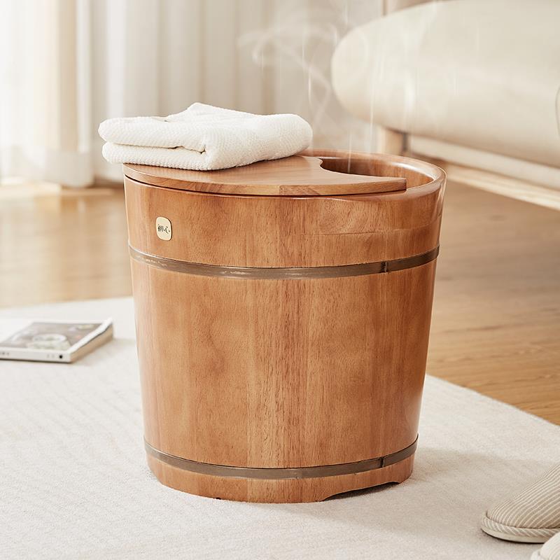 泡脚过桶小腿木桶家用实足木DZ80015B洗脚桶高养深桶木质洗脚盆生