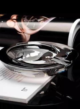 北欧风轻奢金烟灰缸性高水晶玻璃雪茄烟缸家用客厅ydl02130描档个