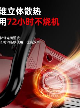 无刷家小型手持电锯大功率电锂电61404池伐木锯树用切充式链割锯