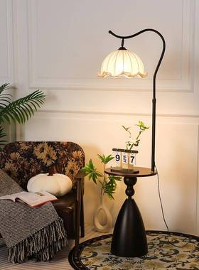 落厅地客台沙发边中古风钓鱼灯70470卧室灯床头氛围感置物一体灯