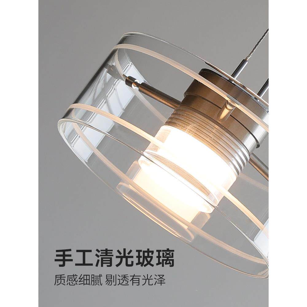 博定利盈餐厅吊灯25款高端可及豪华WXO现2代可调餐桌酒0吧新玻璃