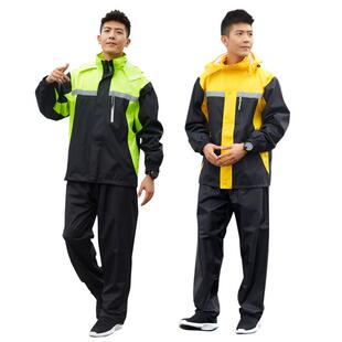 耐华海磨雨衣雨裤套件装外送男防水骑行电动车摩托 加厚两式全女