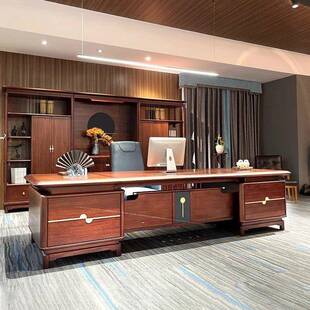 新中式老板，桌高现端代桌，行桌政，ZDF简约Ceo董事长办公家具定