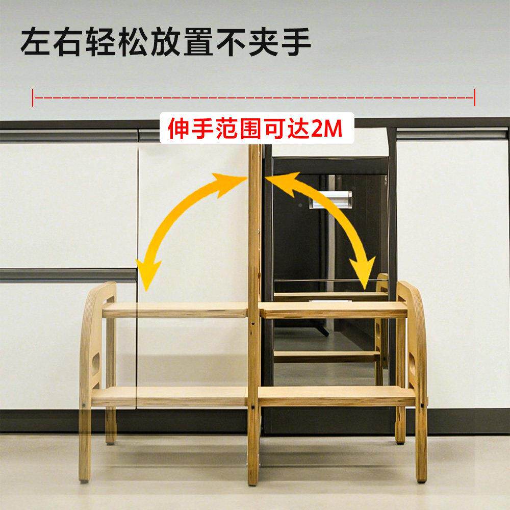 多功能用步增高梯子凳二超薄收纳左右家用通橱柜衣柜折叠超薄收纳
