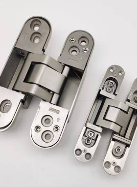 可调暗铰炼不锈材质隐形门三重型暗装门十字铰钢炼折叠木门合jess