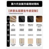 DDC实中古风C9657黑色真皮主卧大床床高床端大气1.8米覆古风木202