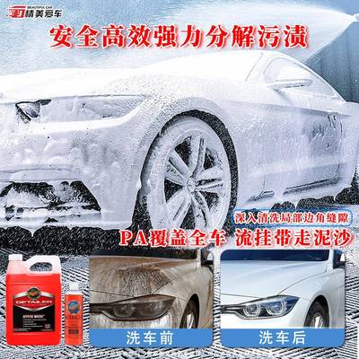 泡d110汽摩D11001车洗车液高沫中性预洗PA液漆面专用清洗车托剂进