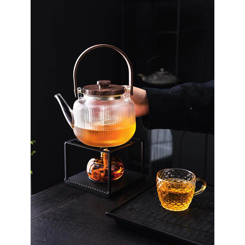 覆古酒玻璃温茶器MYK创意酒精炉家用室内酒精套装茶道配件精酒灯