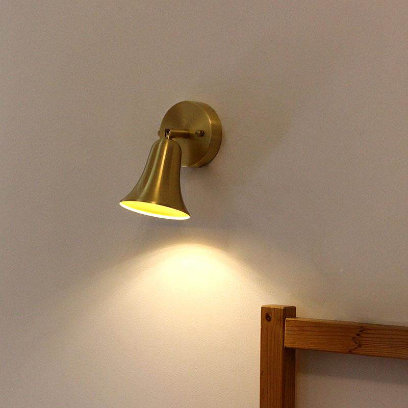 店壁灯头书房玄关阳台复Dlh1012古代黄铜北铺欧日式简床约现工业