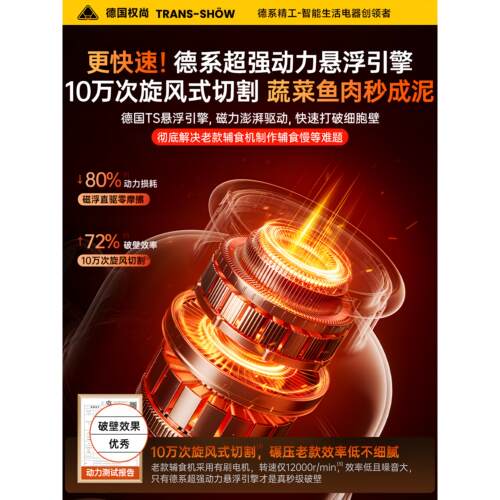 Trans Sh德国】打辅泥食机婴功儿宝宝料理米糊蒸煮一体多能打专用