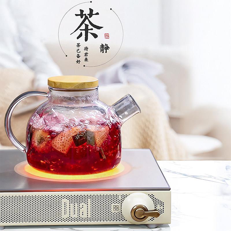 DUAL DIK 45帝而ual围炉D煮茶黑晶炉家用泡茶电电炉子室内高炉端