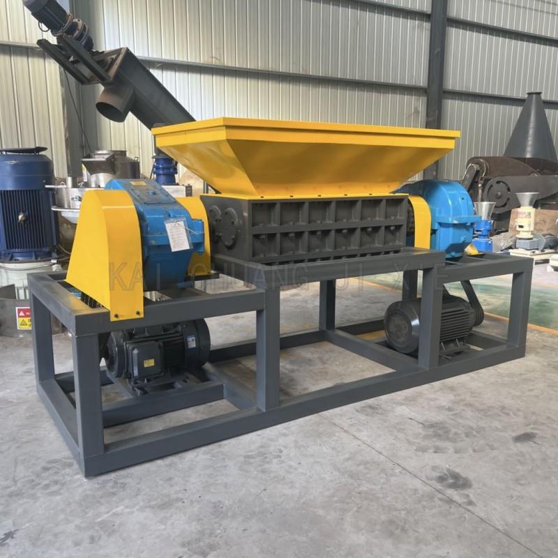 废旧家具床垫撕碎设备中原电动车轮胎撕破机固废塑料破碎机厂家