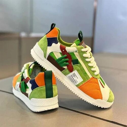 臻信达生活坊2新时尚德训鞋韩版运动休闲板鞋网面透气软底阿甘鞋