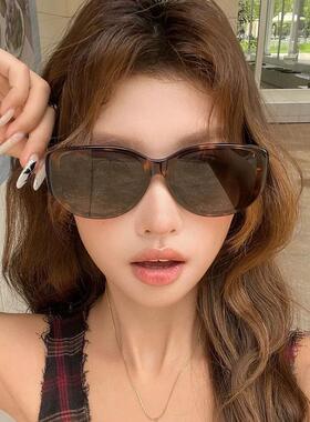 轻奢精选生活坊2复古猫眼大框墨镜时尚遮阳男女防紫外线太阳眼镜