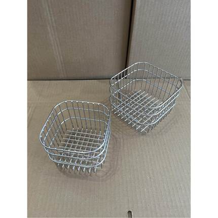 Alin304不锈钢收纳篮置物架沥水架收纳筐多功能家用姜蒜果蔬篮