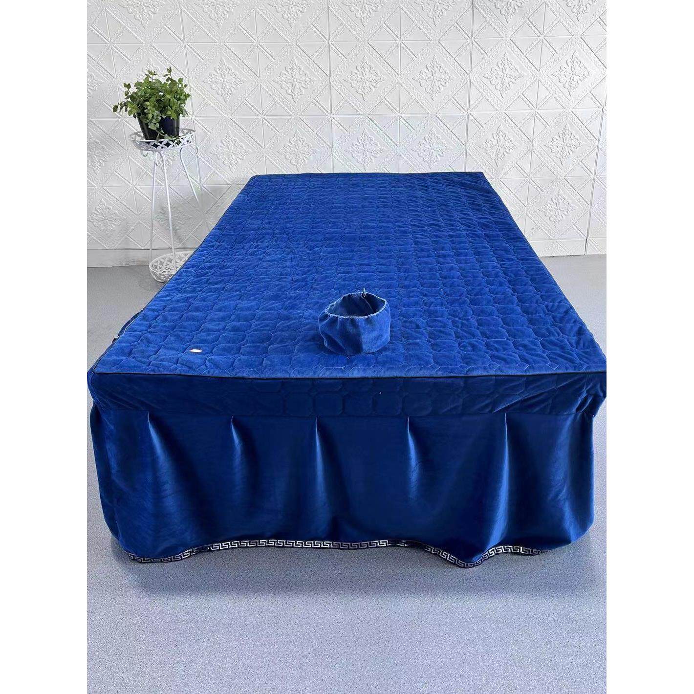 泰式按摩床单床罩带洞床裙床套美容院推拿养生美容床罩尺寸可定制