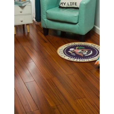 圆盘豆地暖锁扣实木地板黑胡桃色室内人字拼浅灰色南浔厂家直销