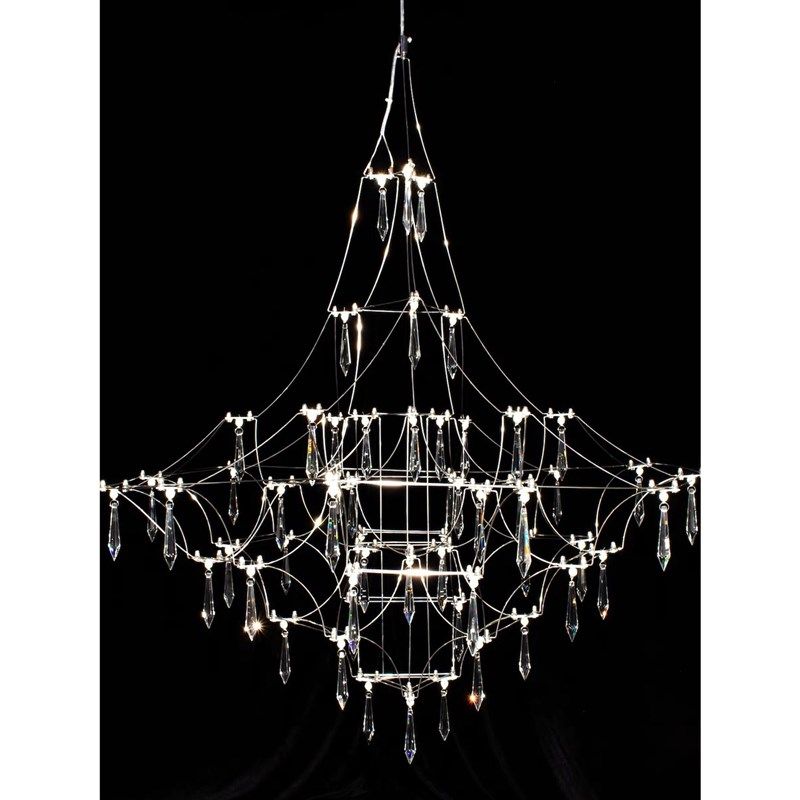 满天星别墅客厅大吊灯意式极简灯具现代艺术lt楼梯水晶吊灯