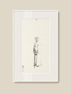 薛继业水墨连框精画*9草莓框客厅卧室走廊装饰画