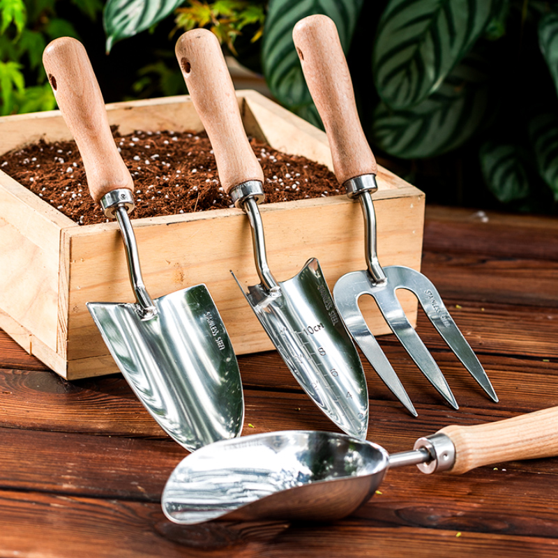 园艺工具小铲子种花养花家用盆栽铁铲装赶海种菜耙子盆栽盆景用