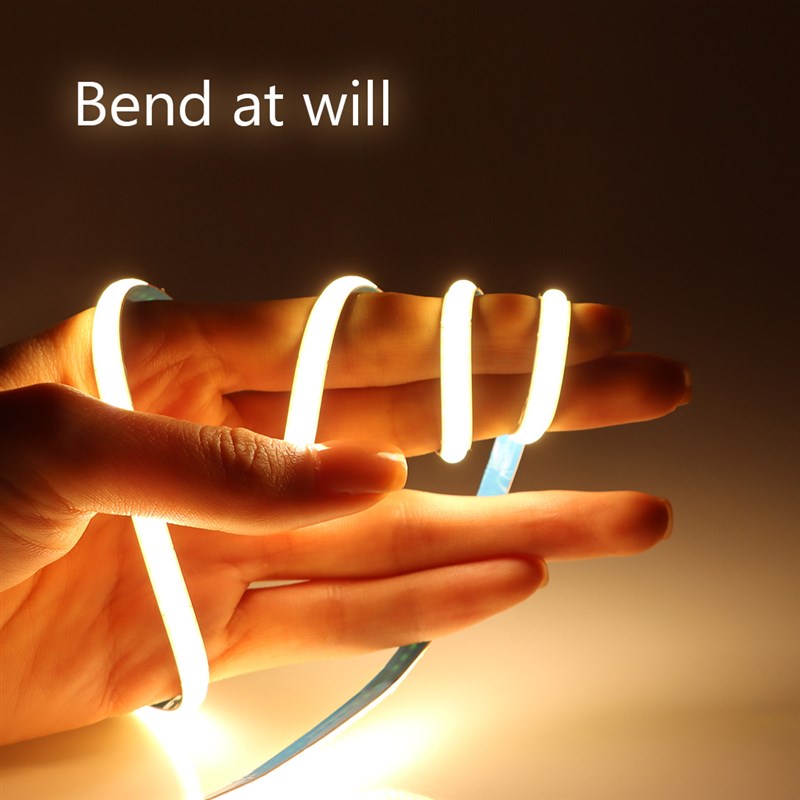 5mmcob灯带12v低压橱柜层板内嵌软灯条室内装饰灯带led条自粘