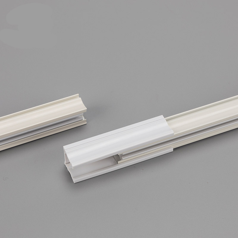 金衢窗帘 铝合金耐麿顺滑轨静音白色窗帘直轨 消音条单双轨道滑道