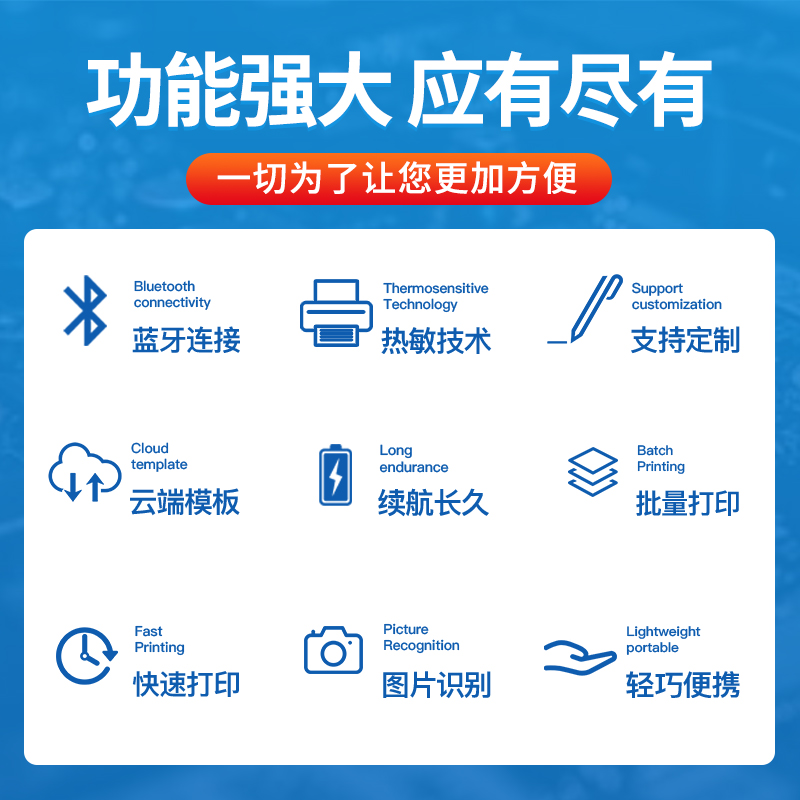 硕方T通信线缆标签打印机移动电信通讯线缆网线标签机缠绕式标签