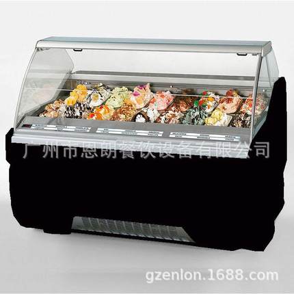 厂家新款18盘冰淇淋雪糕柜gelatodisplay110V冰激凌展示柜