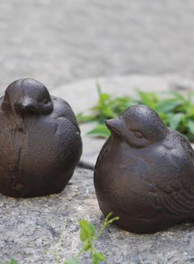 复古铸铁小鸟动物装饰摆件庭院花园杂货阳台桌面橱窗陈列创意软装