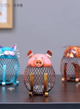 猫头鹰钱罐工艺品创意家居摆件欧式动物猫头鹰储蓄罐儿童礼品