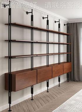 式铁艺壁LD-56023挂书地架书客厅落意北欧置柜物架简易多层挂墙收