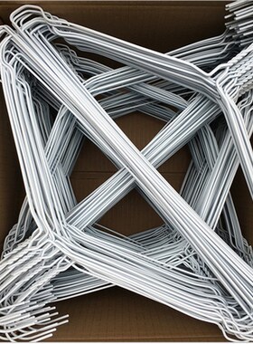 衣架加粗白色湾沟衣架大衣衣撑干洗店洗衣房专用粗衣