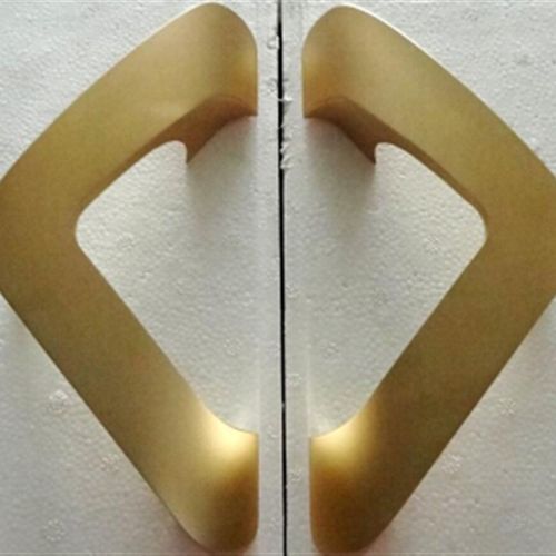 现代欧式酒店T玻璃门把手 木门大门豪华别墅房间门拉手直销