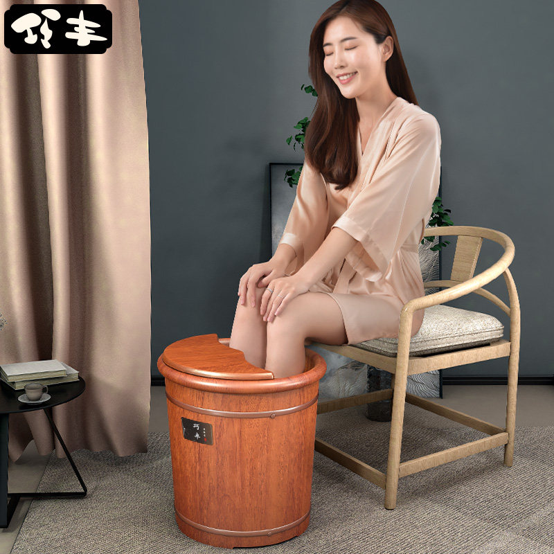 橡木泡脚桶家用实木洗脚桶过小腿足浴桶木质泡脚盆养生保温洗脚盆,家庭/个人清洁工具,足浴盆/足浴桶,淘宝优惠券,粉丝福利购,淘宝优惠卷