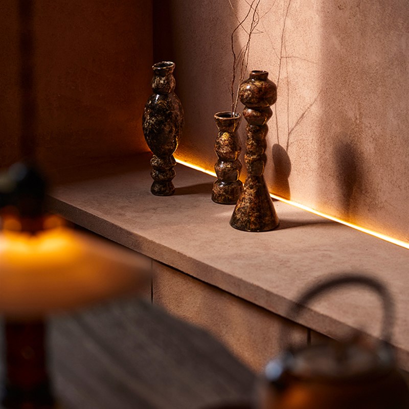 WildWorks雅丹艺术陶瓷花器黑金摆件中古现代侘寂茶室桌面装饰