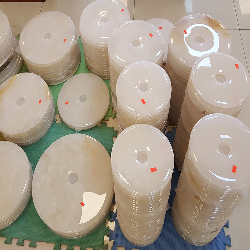 平安扣摆件天然玉石摆设玉扣怀古玉器玉璧家居玄关电视柜装饰礼品