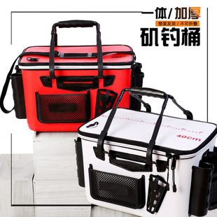 矶钓窝料箱海钓饵料箱钓鱼桶硬壳eva一体垂钓不可折叠活鱼桶路亚