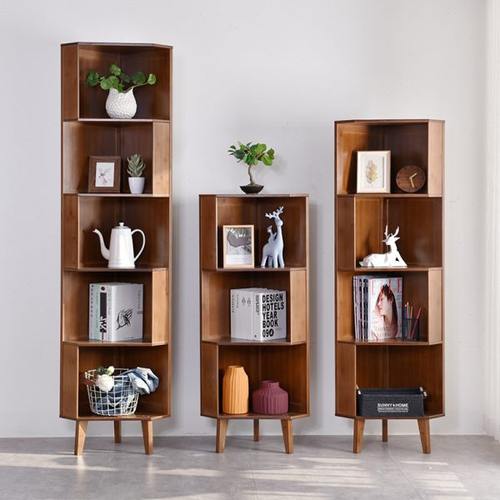 新中式角柜客厅墙角柜三角形小柜子卧室边角拐角玄关柜转角置物架