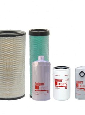 适用龙工挖机220 225E电喷柴油滤器FF5612滤芯 LF3970油水FS36210