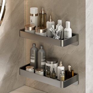 浴室卫生间置物架免打孔小尺寸15cm25长厕所洗漱台放漱口杯牙刷架