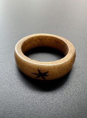 尼泊尔西藏手作复古个性牦牛骨戒指手戒民族风跑环男女款饰品9