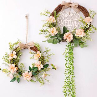 墙壁吊挂装饰品挂件客厅卧室屏风背景墙面挂饰阳台入户门上花环