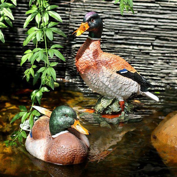 户外浮水鸳鸯鸭子花园庭院布置院子池塘鱼池装饰水景摆件水池景观,家居饰品,户外/庭院摆件,淘宝优惠券,粉丝福利购,淘宝优惠卷
