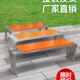 不锈钢公园椅户外长椅长条凳休闲防腐塑木座椅室外广场小区靠背椅