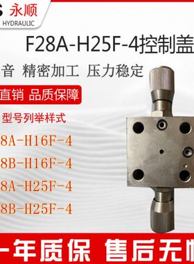 盖板F28A-H16/25/32/40/50F控制双向调压阀二通插装逻辑F28B阀块