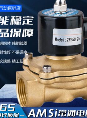AMSi电磁阀2W160-15/200-20/250-25/400-40/500-50电磁阀水阀气阀