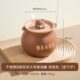 陶瓷猪油罐子家用带盖带滤网装 储油盆 荤油坛子辣椒油