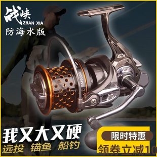 航海者渔轮战峡12000型海钓轮纺车轮大型全金属远投鱼线轮锚鱼轮