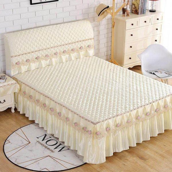 床裙床罩 裙式防滑全包床头套罩加厚夹棉保护套欧式皮床靠背套子,居家布艺,床头罩,淘宝优惠券,粉丝福利购,淘宝优惠卷