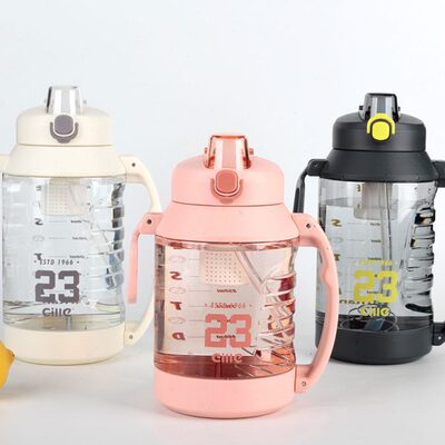 希乐大容量水杯男女夏季运动水壶健身水桶吨桶吨杯子耐高温顿顿桶